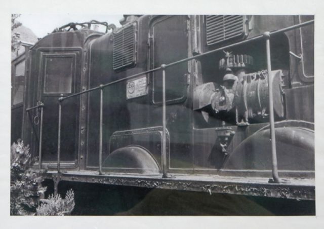 Particolare di locomotiva – Foto storica