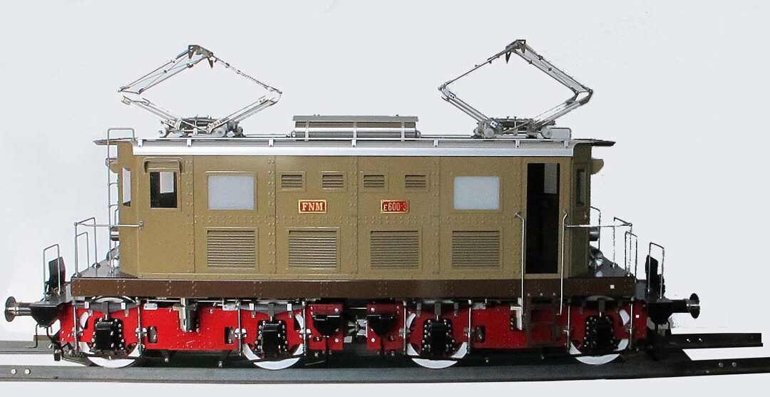 Modello di locomotiva FNM E 600-3 – Collezione Borgonovo