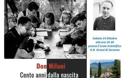 Sabato 14 Ottobre alle 10.30 al Liceo Scientifico G.B. Grassi si ricordano i cento anni dalla nascita di don Milani